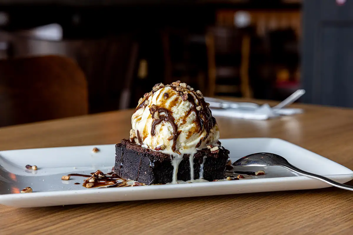 Brownies dessert restaurant TGI Fridays Oslo City Norge